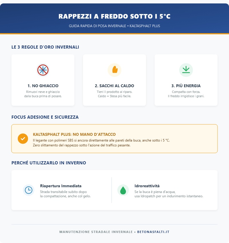 rappezzi a freddo in inverno guida rapida di posa invernale
